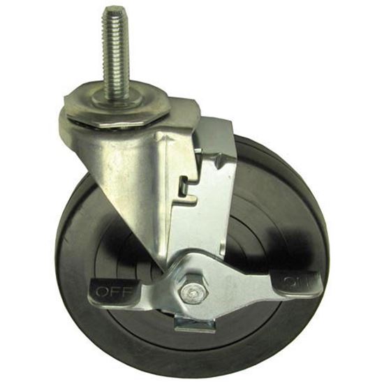Picture of Caster,Stem(5"Od,7/16-14,W/Brk for Kason Part# 6C365021HDPTLB