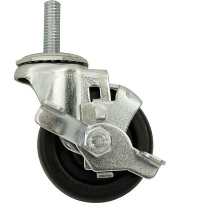 Picture of Caster,Stem(3"Od,Swvl,W/Brake) for Component Hardware Group Part# RESCLT3-3BBN