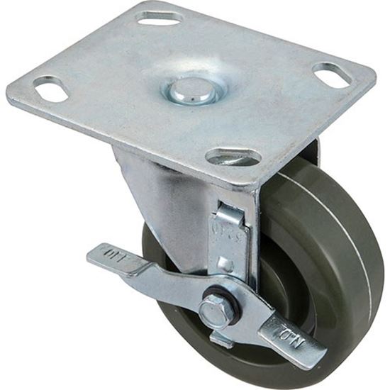 Picture of Caster,Plate(4"Od,Hitemp,W/Brk for Kason Part# 6C504003HTPHNT01
