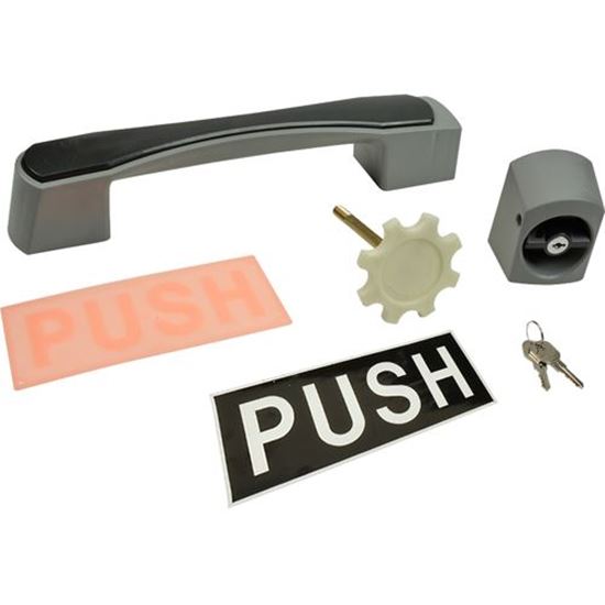 Picture of Handle (W/Strike,Ir,4",D-Bolt) for Kason Part# 10028P0G01802
