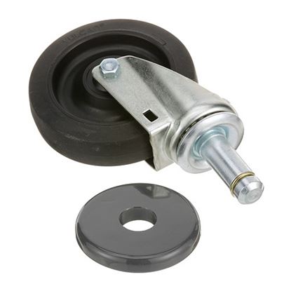 Picture of Caster,Stem(5"Od,W/Bumper,Blk) for Metro Part# IMI5M