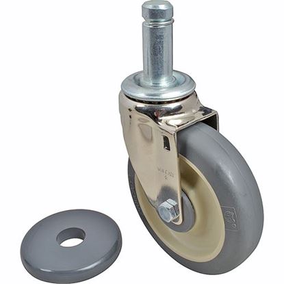 Picture of Caster,Stem(5"Od,W/Bumper,Gray for Metro Part# IMI5MP