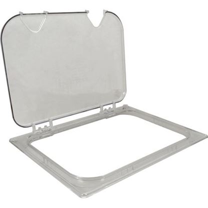 Picture of Lid(Ez Access,Half,Clear,Notch for Carlisle Foodservice Products Part# CAL10239Z