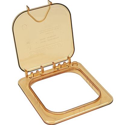 Picture of Lid (Ez Access, Sixth, Amber) for Carlisle Foodservice Products Part# CAL10518Z