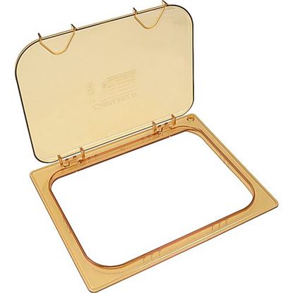 Picture of Lid (Ez Access, Half, Amber) for Carlisle Foodservice Products Part# CAL10438Z