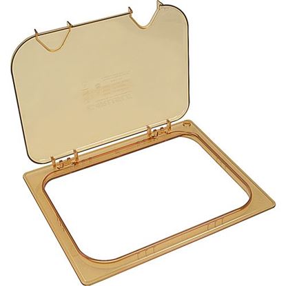 Picture of Lid (Ez Access,Half,Notch,Amb) for Carlisle Foodservice Products Part# CAL10439Z
