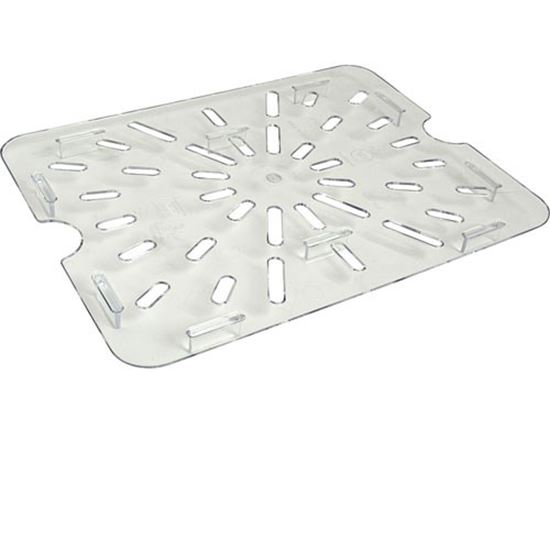 Picture of Shelf,Drain (Half, Clear) for Carlisle Foodservice Products Part# 1023507