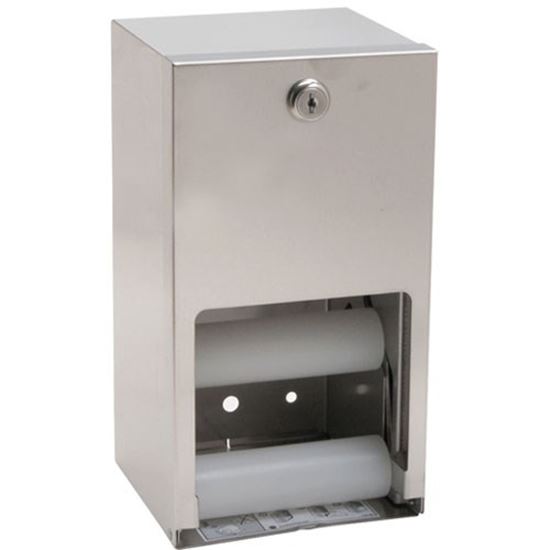 Picture of Dispenser,Tissue(2 Roll, S/S) for Bradley Part# BRD5402
