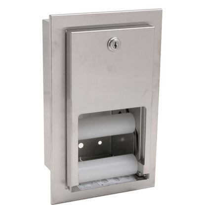 Picture of Dispenser,Tissue(Recessed,S/S) for Bradley Part# BRD5412-000000