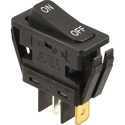 Picture of Switch,Rocker (20A, 277V, Blk) for Randell Part# RANELSWT0502