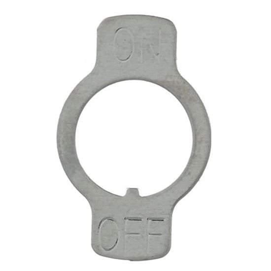 Picture of Plate,On/Off (Toggle Switch) for Anets Part# P9100-32