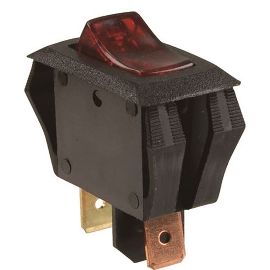 Picture of Switch,Rocker (12V,Red Lens) for Redi-Call Inc Part# 544040
