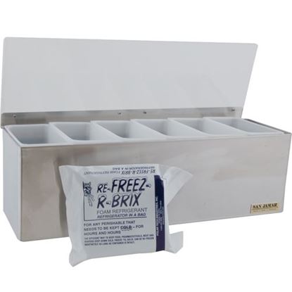 Picture of Tray,Chilled Condiment (6 Pt) for San Jamar Part# B6186L
