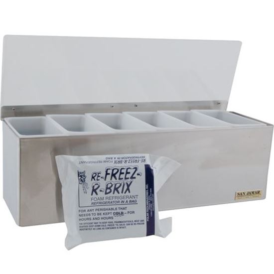 Picture of Tray,Chilled Condiment (6 Pt) for San Jamar Part# B6186L