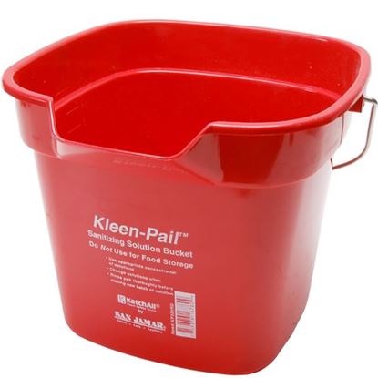 Picture of Pail(F/Sani Solution,Red,10Qt) for San Jamar Part# KP320RD
