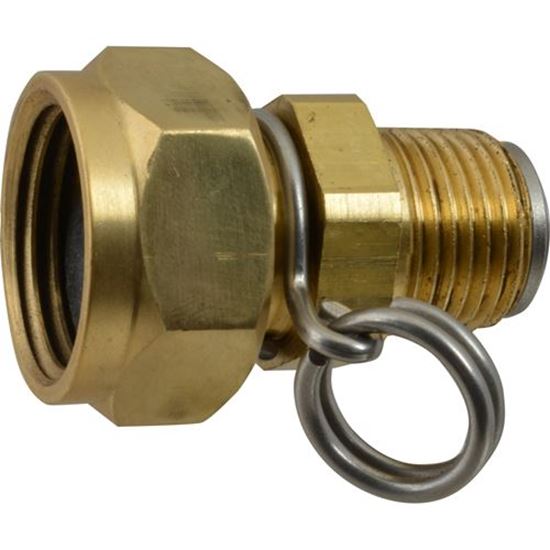 Picture of Fitting (Swivel,1/2"Npt Mxght) for Strahman Valves Incorporated Part# WSSWIVELCOMPLETE0003