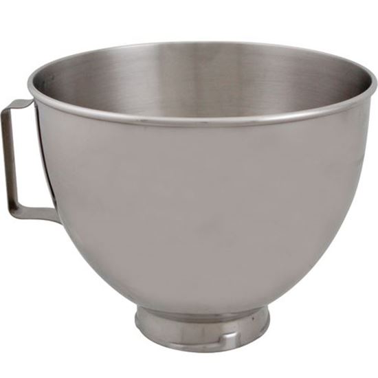 Picture of Bowl,Mixing (4-1/2 Qt, S/S) for Kitchenaid Part# KITK45SBWH