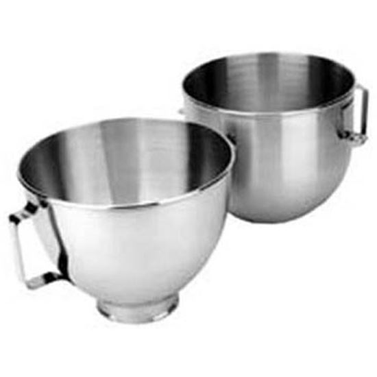 Picture of Bowl,Mixing (5 Qt, S/S) for Kitchenaid Part# KAW10802050