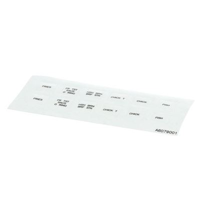 Picture of Label,Overlay Decal for Pitco Part# A6079001