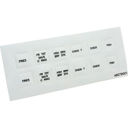 Picture of Label,Overlay Decal for Pitco Part# PITA6079001