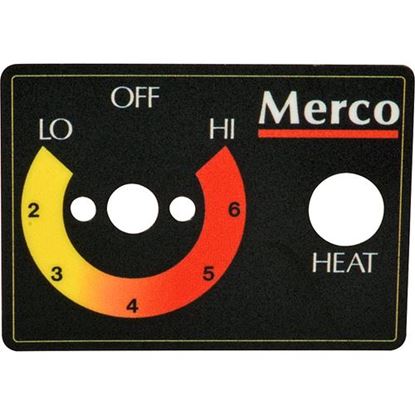 Picture of Decal,Heat Control Knob for Merco Part# LIN001300