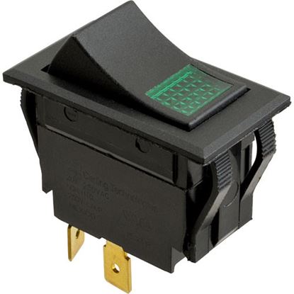 Picture of Switch(On/Off,Dpst,Green Lens) for Carter-Hoffmann Part# CAR18602-0075