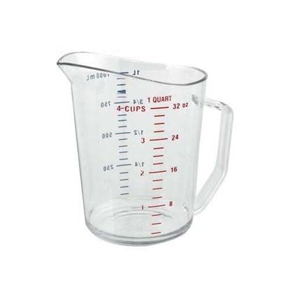 Picture of Cup, Measuring (1 Qt,Clr Plst) for Cambro Part# CAM100MCCW-135