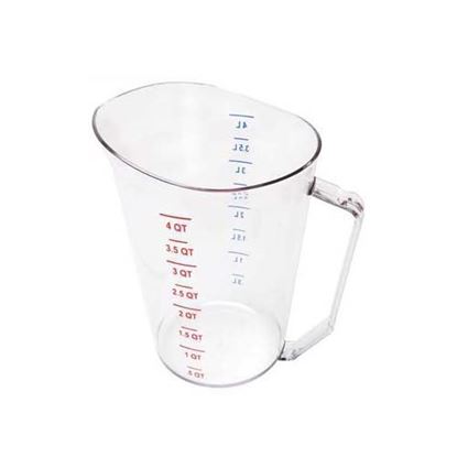 Picture of Cup, Measuring (4 Qt,Clr Plst) for Cambro Part# 400MCCW (135)