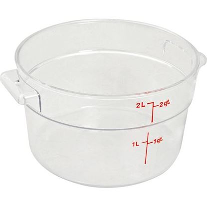 Picture of Container (8-3/16"Rd,2 Qt,Clr) for Cambro Part# CAMRFSCW2