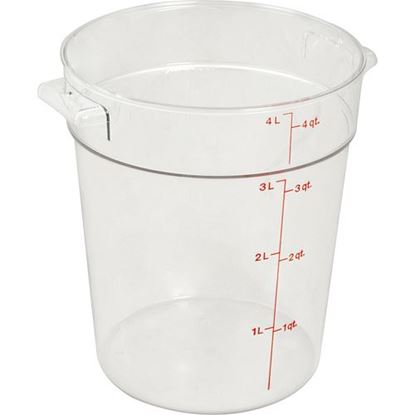 Picture of Container (8-3/16"Rd,4 Qt,Clr) for Cambro Part# RFSCW4