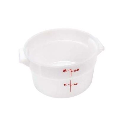 Picture of Container (8-3/16"Rd,2 Qt,Wht) for Cambro Part# CAMRFS2