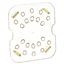 Picture of Shelf,Drain(H-Pan,Sixth,Amber) for Cambro Part# 60HPD(772)