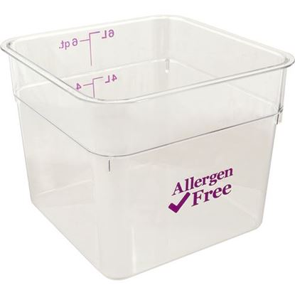 Picture of Container(6 Qt, Allergen-Free) for Cambro Part# CMB6SFSCW441