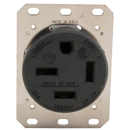 Picture of Receptacle (250V, 50A) for Hubbell Incorporated Part# HUB8450A