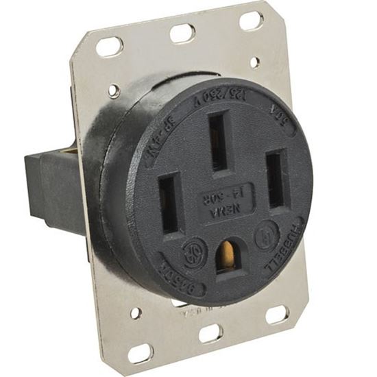 Picture of Receptacle (250V, 50 Amp) for Hubbell Incorporated Part# HBL9450A