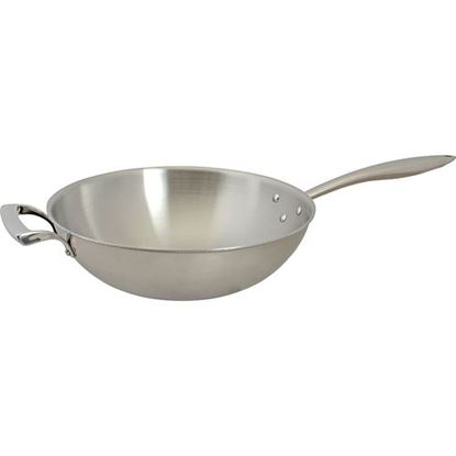 Picture of Wok Pan (5 Qt, 12"Od, S/S) for Browne Foodservice Part# 5724095