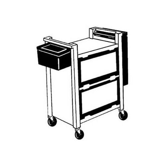 Picture of Caster,Stem (4"Od,Swvl,Gray) for Rubbermaid Part# 3424-L6