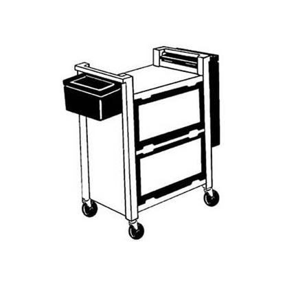 Caster,Stem (4"Od,Swvl,Gray) for Rubbermaid Part# 3424L6