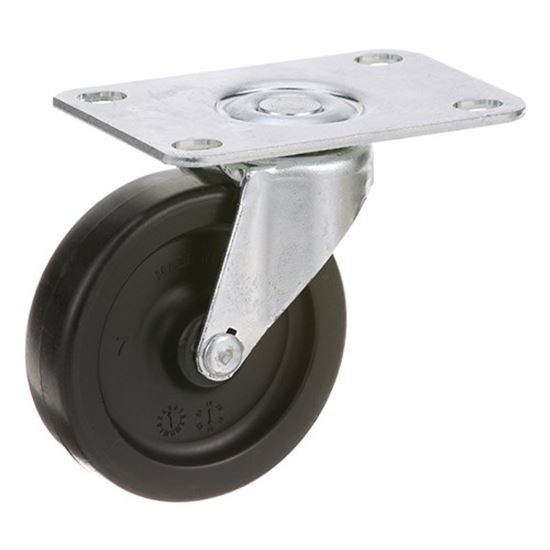 Picture of Caster,Plate (3"Od,Swvl,Black) for Kason Part# KAS6C383001LDP