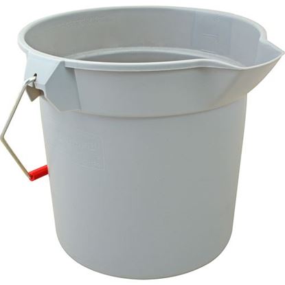 Picture of Bucket,Sanitizer (10 Qt, Gray) for Rubbermaid Part# RBMDFG253100BLA