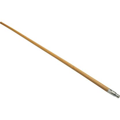 Picture of Handle(60"L,Wood,Metal Thread) for Rubbermaid Part# RBMDFG636400LAC