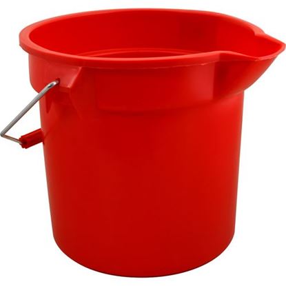 Picture of Bucket (14 Qt, 12"Od, Red) for Rubbermaid Part# FG261400RED