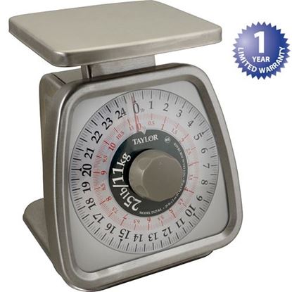 Picture of Scale,Mechanical (25 Lbs, S/S) for Taylor Precision Products,L.P. Part# TAYTS25KL