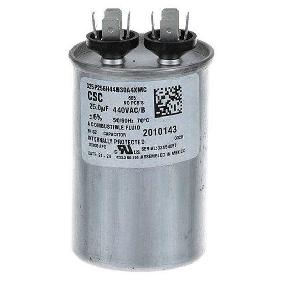 Picture of Capacitor,Run (25 Mfd,440V) for Manitowoc Part# 2010143
