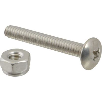 Picture of Screw (10-24, S/S, W/ Locknut) for Tuuci Part# TUUCK100210