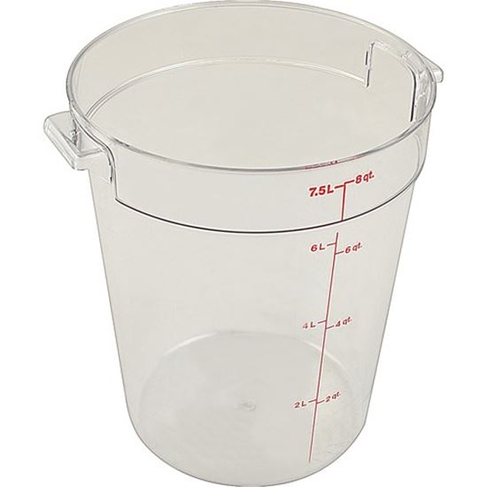 Picture of Container (8 Qt, Clear) for Cambro Part# RFSCW8135