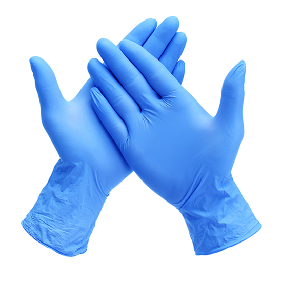 Picture of Disposable Nitrile Gloves, 5 Mil, X-Large, Blue Unlined, Box of 100 pcs