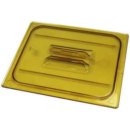Picture of Hot Pan Lid Half Sz-150Amber for Cambro Part# SP-320