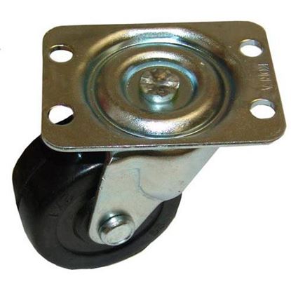 Picture of Plate Mount Caster, Nobrake 2 W 1-7/8 X 2-5/16 for Hatco Part# 04-17-180-00