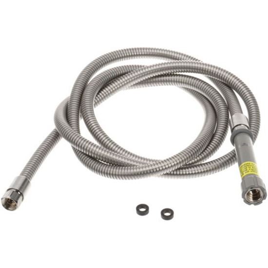 Picture of 108 In S/S Flexiblehose for T&s Part# -0044H_108"